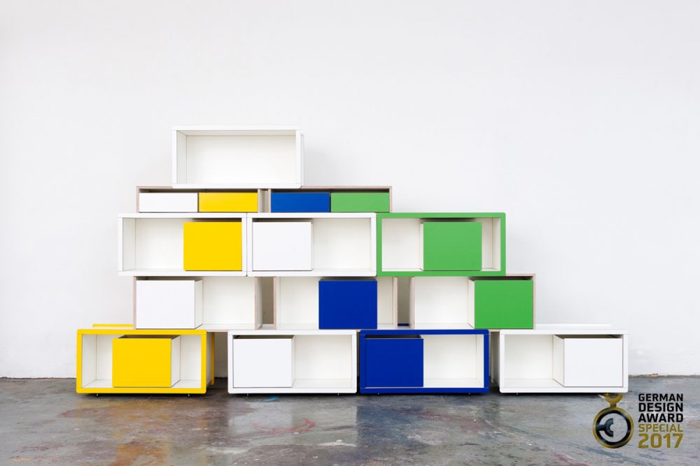 Brick for Kids Regalsystem mit bunten Elementen