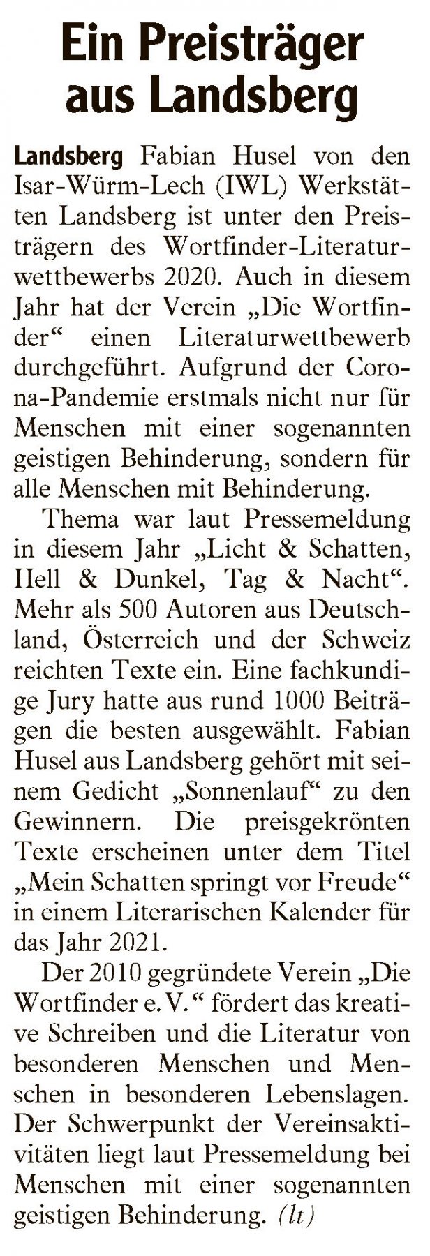 Fabian Husel IWL Landsberger Tagblatt