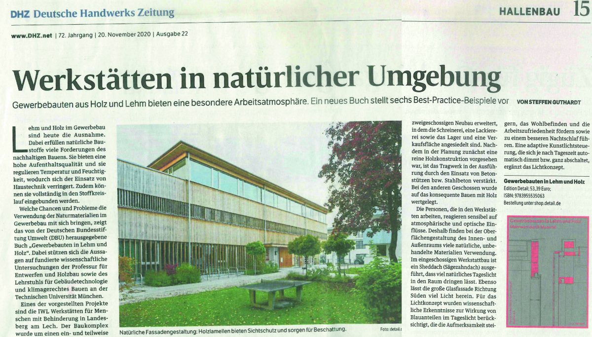 DHZ Deutsche Handwerks Zeitung IWL und IWELO