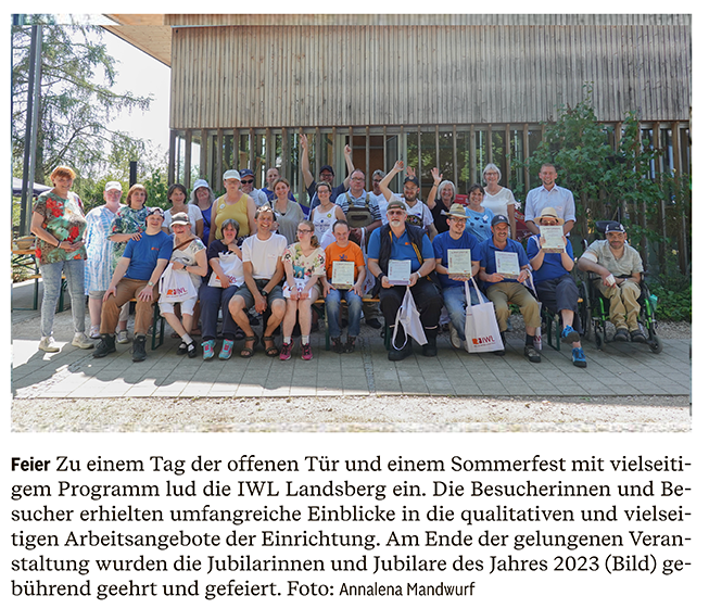 Sommerfest der IWL