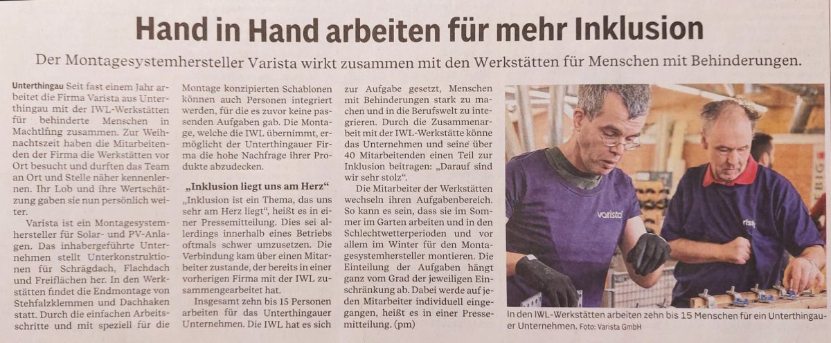 Hand in Hand arbeiten für mehr Inklusion