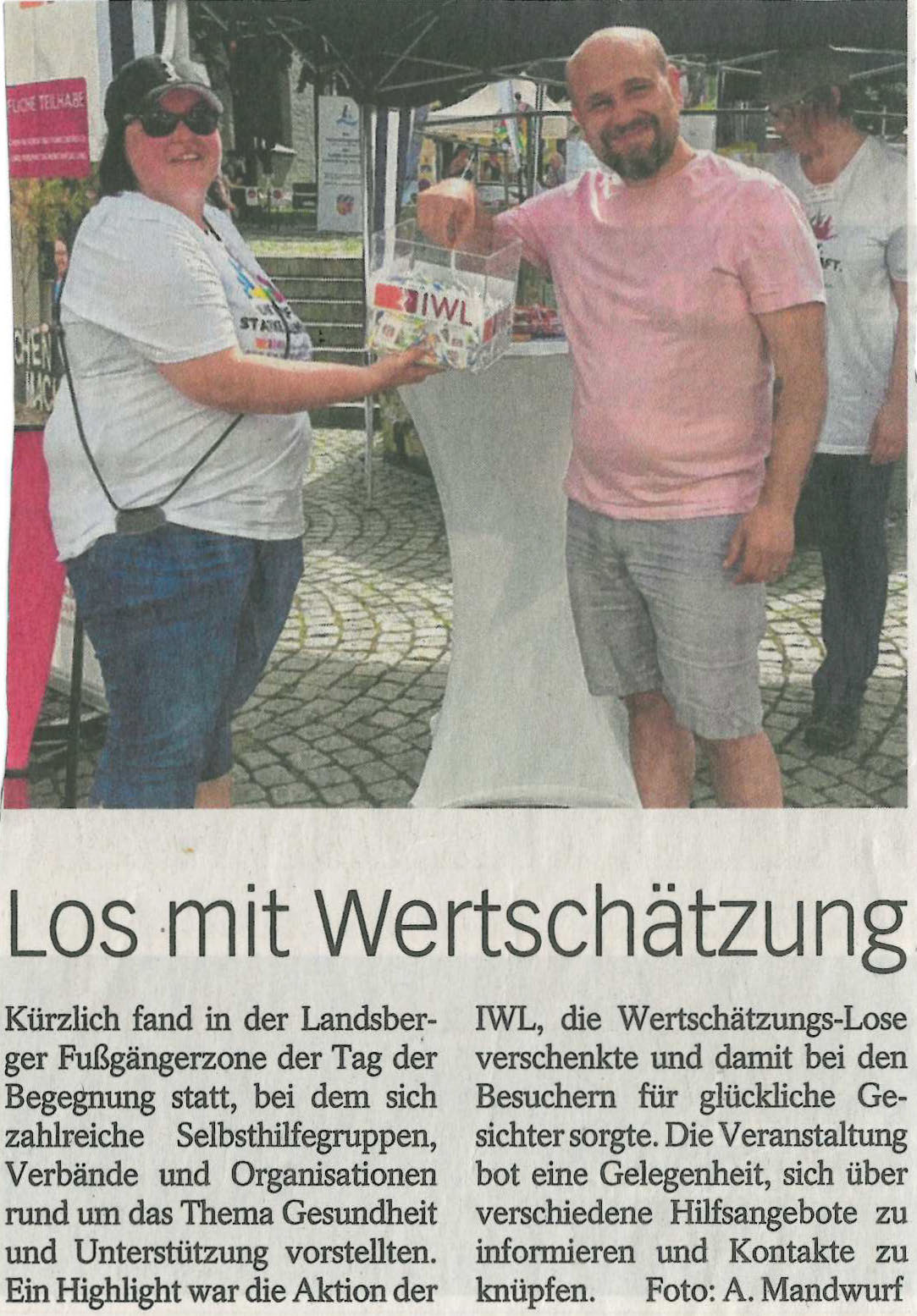 Los mit Wertschätzung